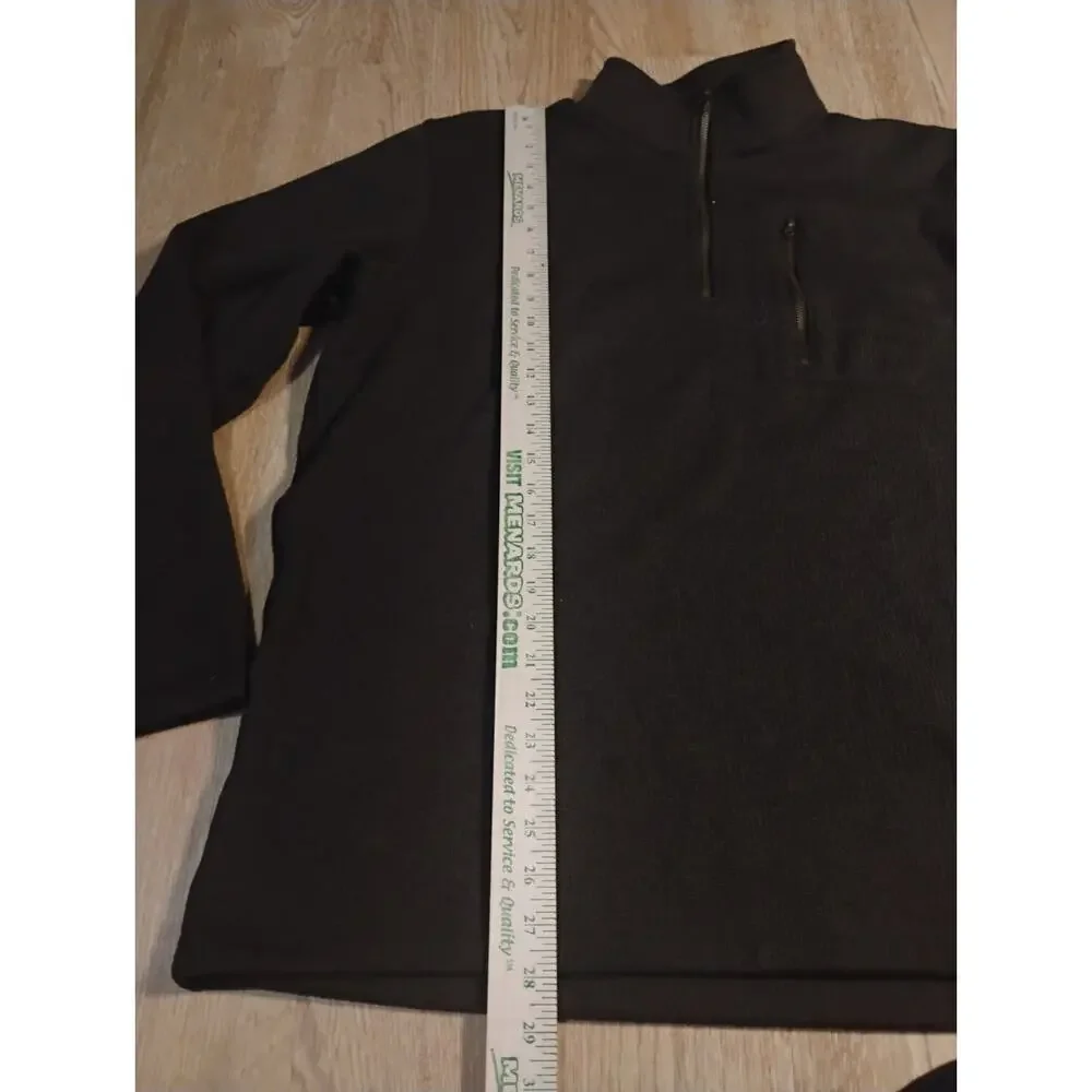Outdoor Life Pullover Mens L Green Quarter Zip Long Sleeve